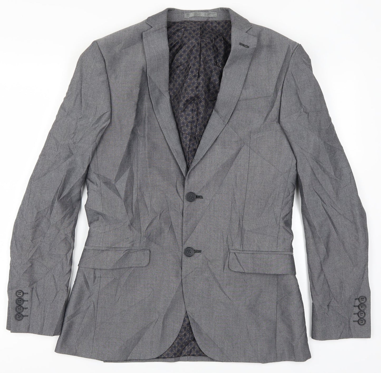 Limehaus Mens Grey   Jacket Suit Jacket Size 36