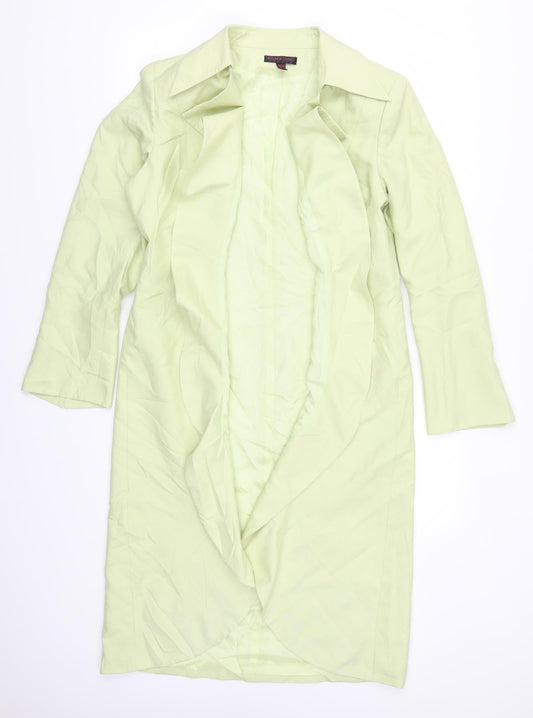 Belinda Ching Womens Green   Overcoat Coat Size 14