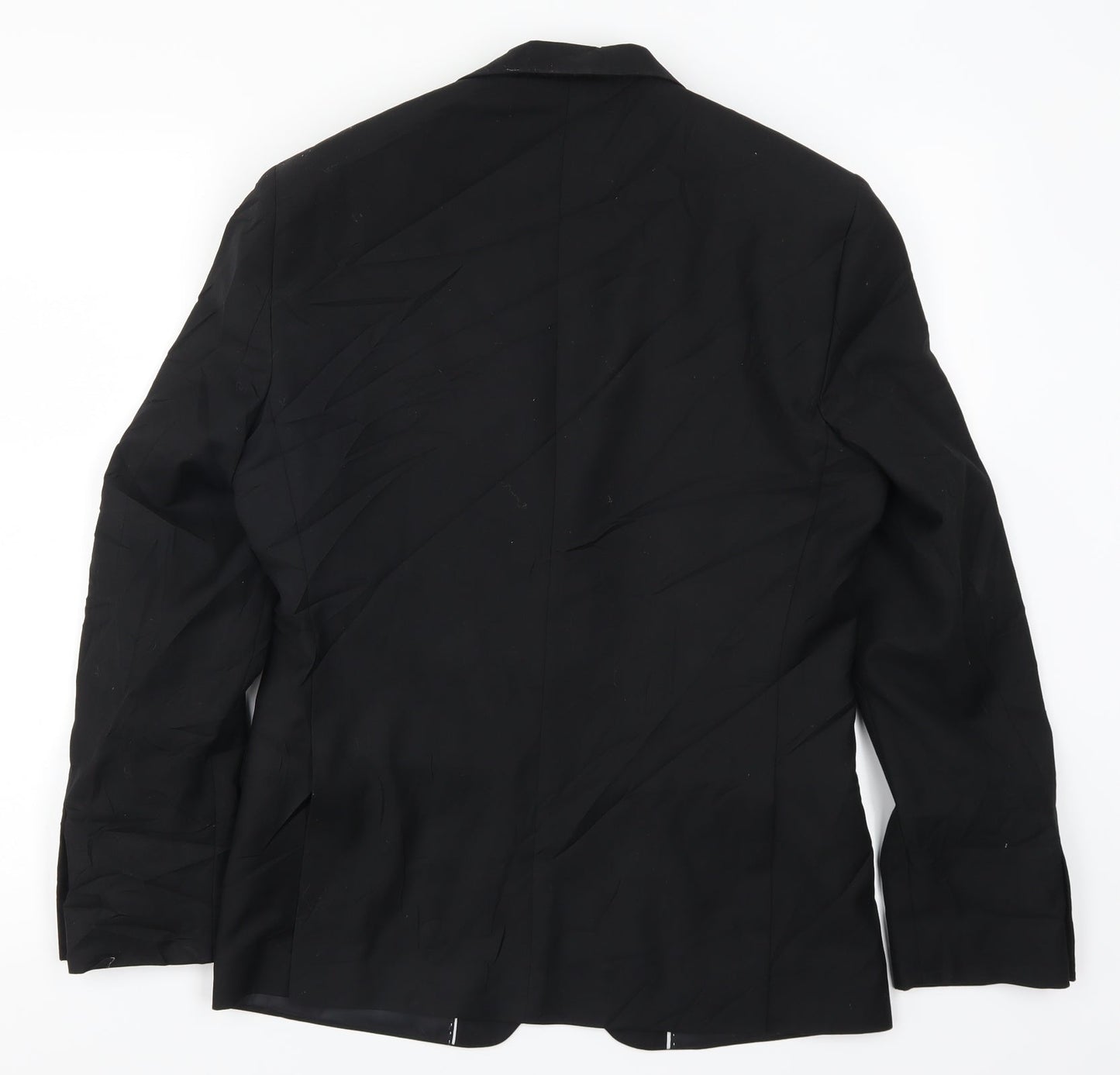 Red Herring Mens Black   Jacket Suit Jacket Size 36