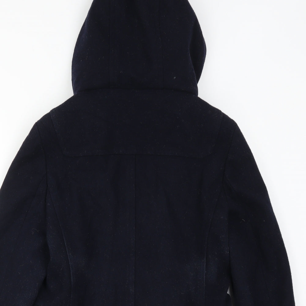 Therapy Womens Blue   Pea Coat Coat Size 10