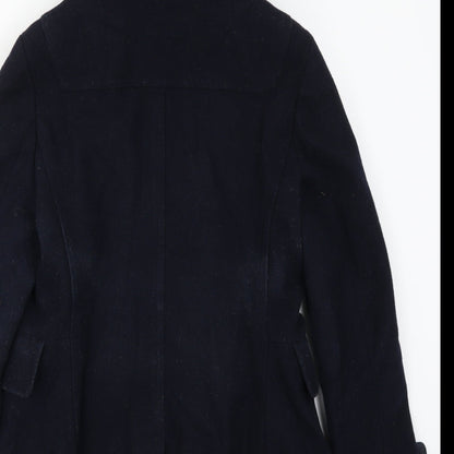 Preloved Therapy Womens Blue   Pea Coat Coat Size 10 - Label
