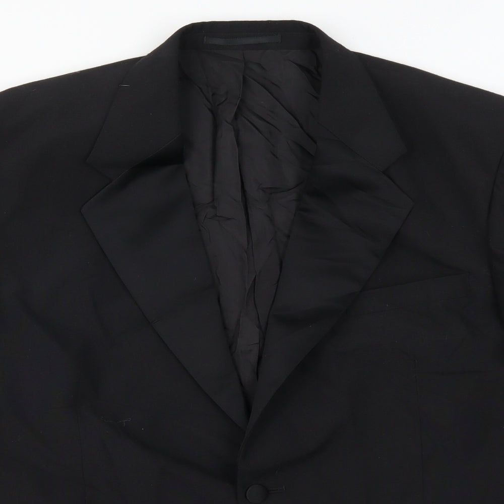 Preworn Mens Black   Jacket Suit Jacket Size 44