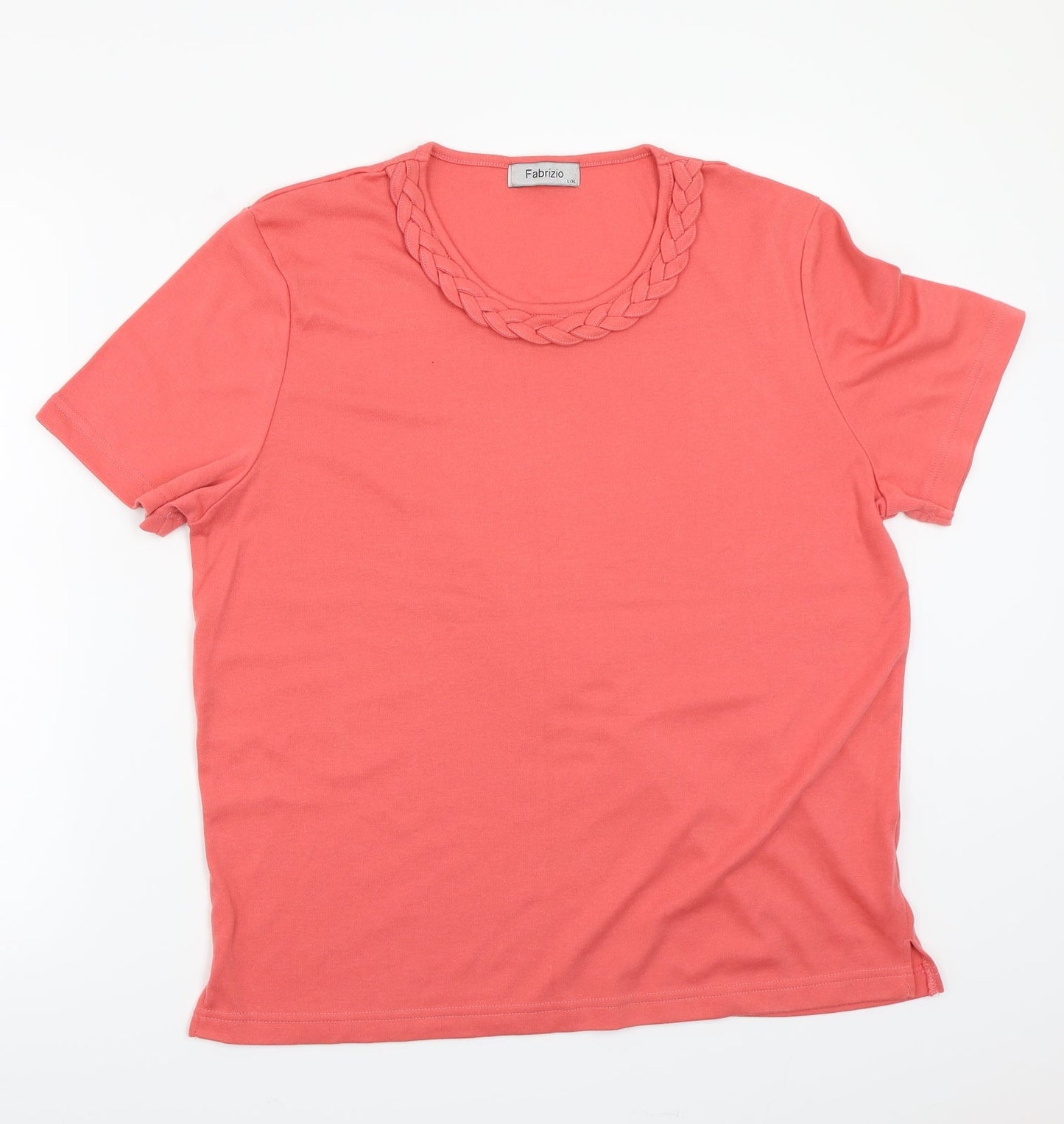 fabrizio Womens Pink   Basic T-Shirt Size XL