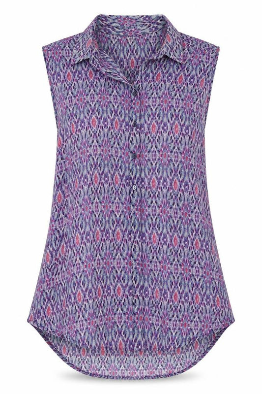 H&M Womens Purple   Basic Blouse Size 8