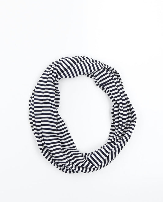 Preworn Womens White Striped   Scarf