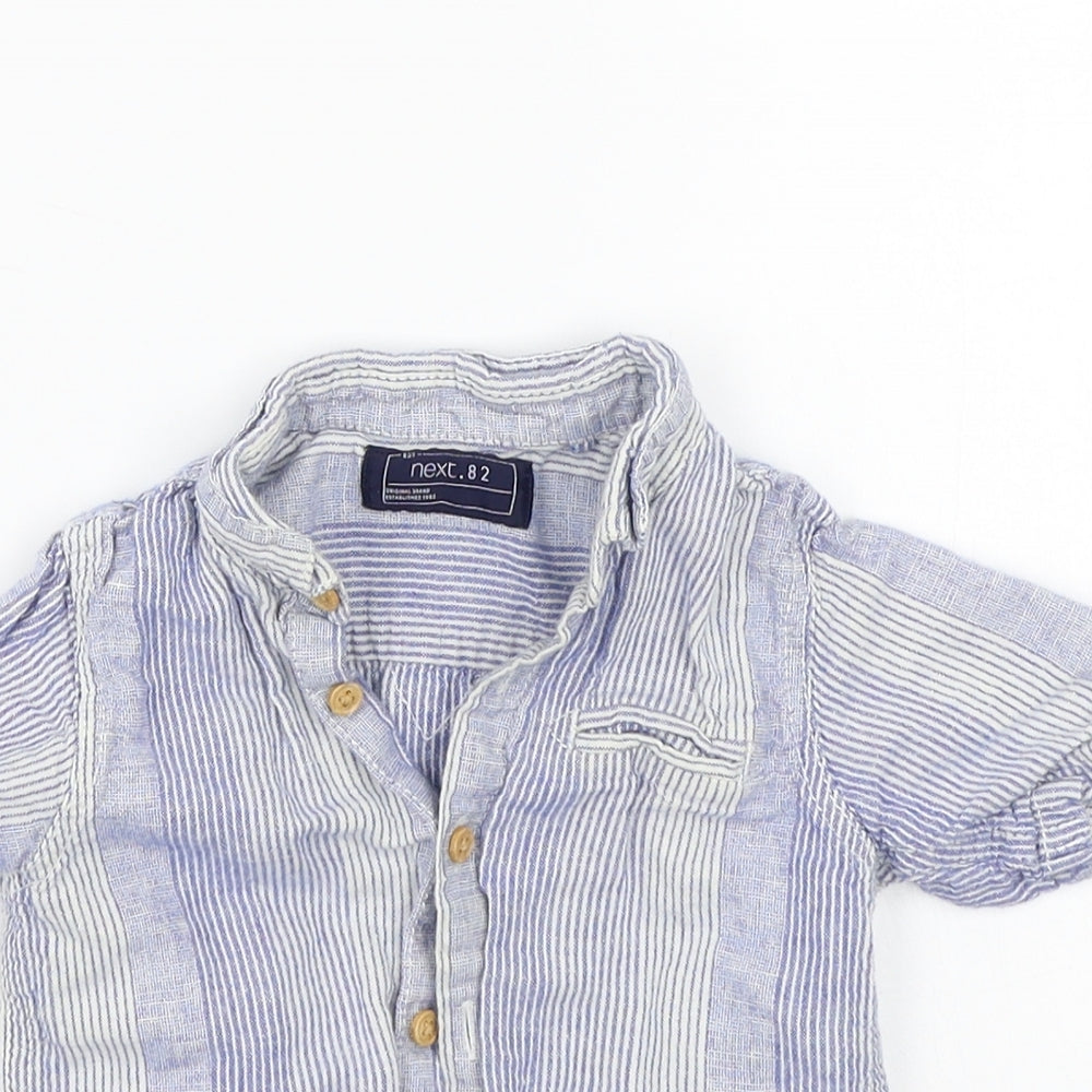 NEXT Boys Blue   Basic Button-Up Size 12-18 Months