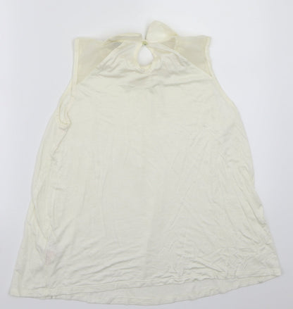 Preloved Primark Womens Ivory   Basic T-Shirt Size 8 - Back