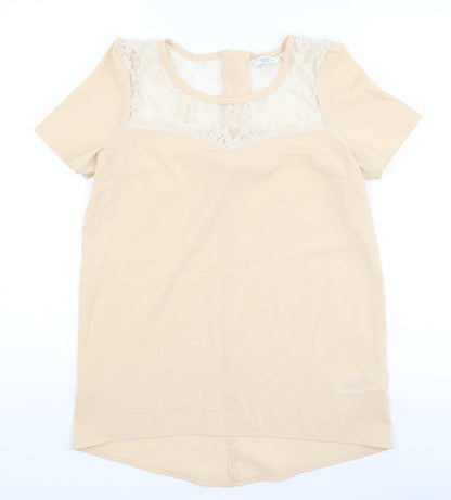 New Look Womens Pink   Basic Blouse Size 8