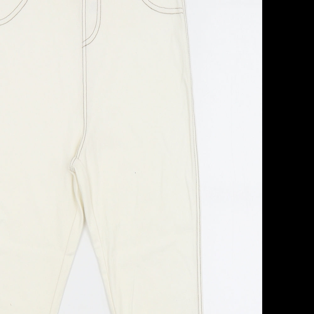 Originals Womens White   Cropped Trousers Size S L20 in