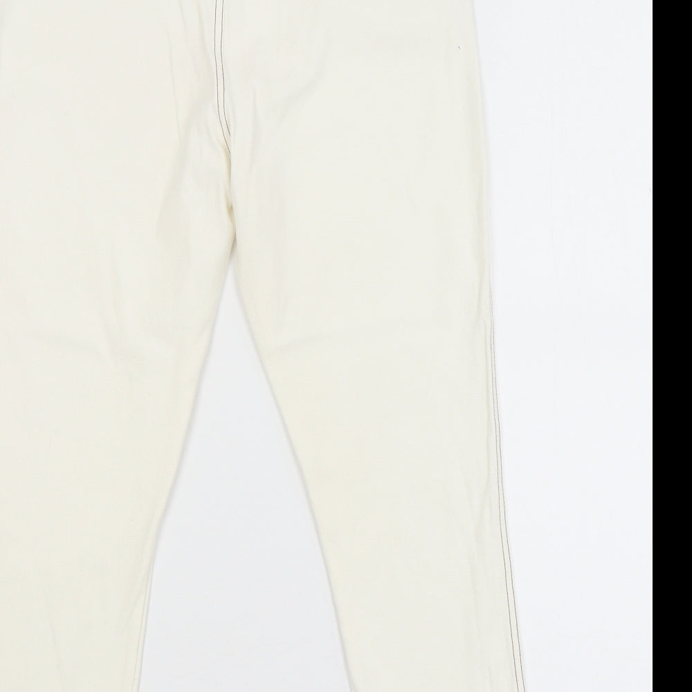 Originals Womens White   Cropped Trousers Size S L20 in
