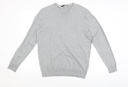 George Mens Grey   Pullover Jumper Size M