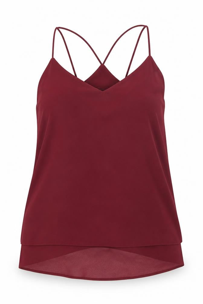 New Look Womens Red   Camisole Tank Size 10
