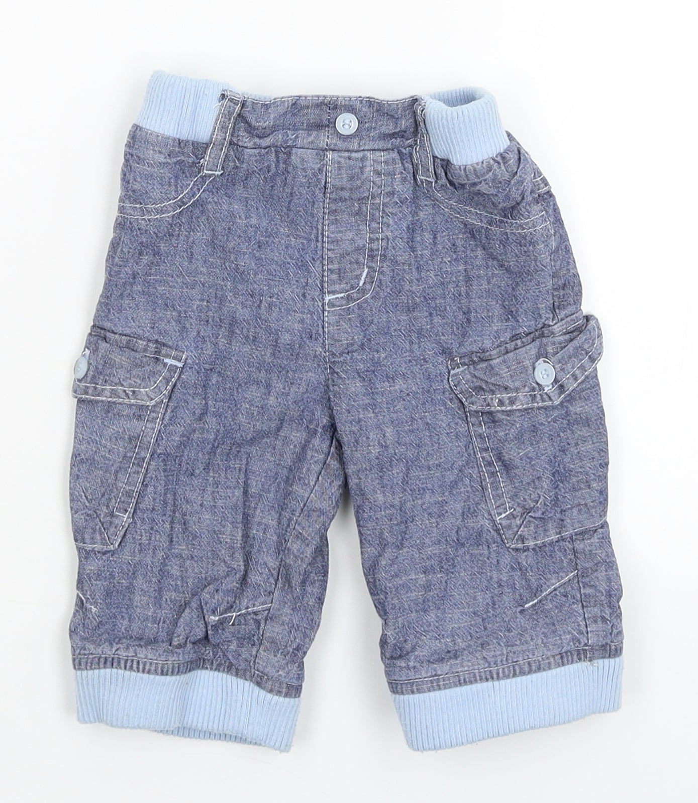 TU Baby Blue  Denim Capri Jeans Size 3-6 Months