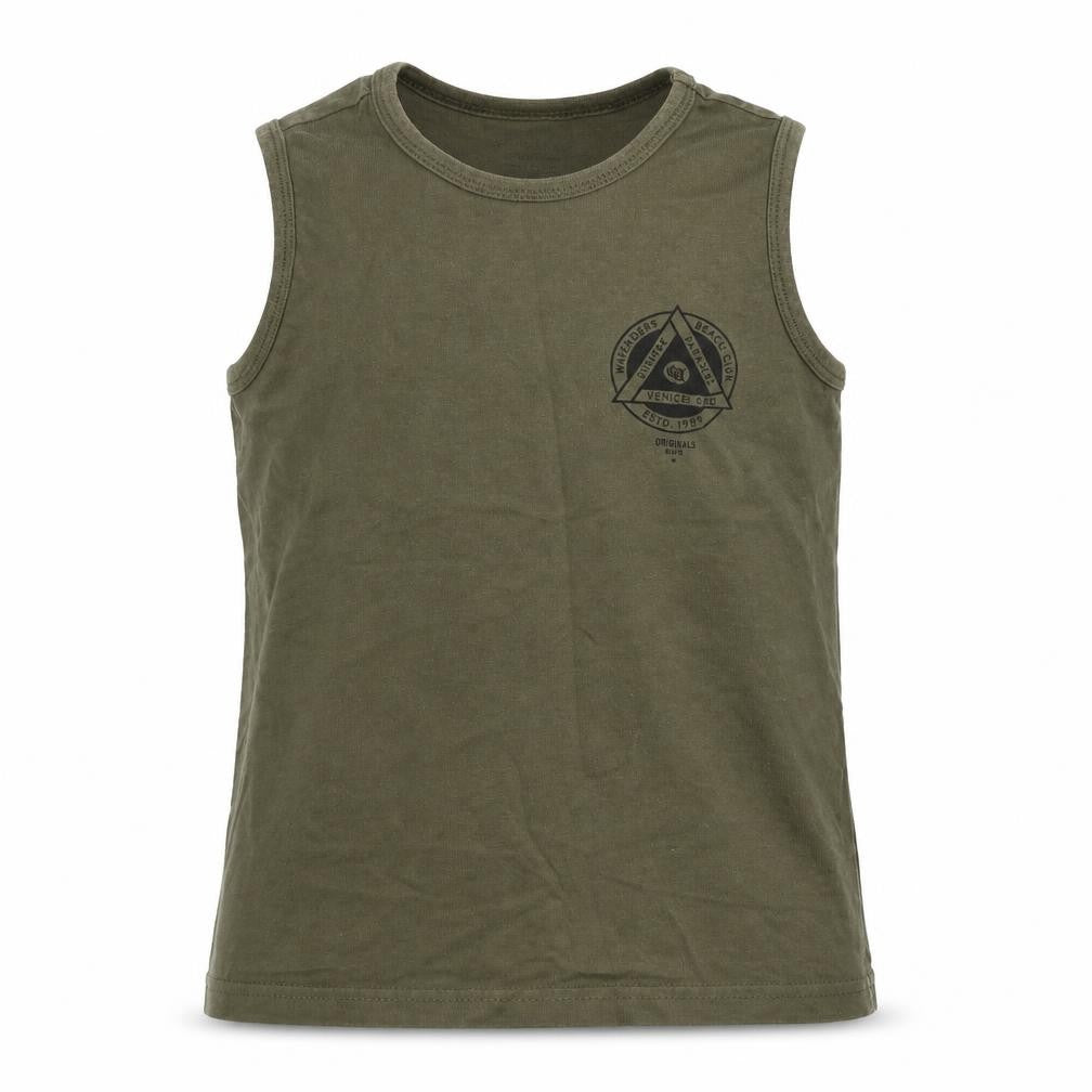 Primark Boys Green   Basic Tank Size 7-8 Years