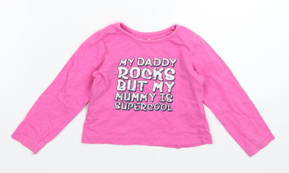 Early Days Girls Pink   Basic T-Shirt Size 12-18 Months