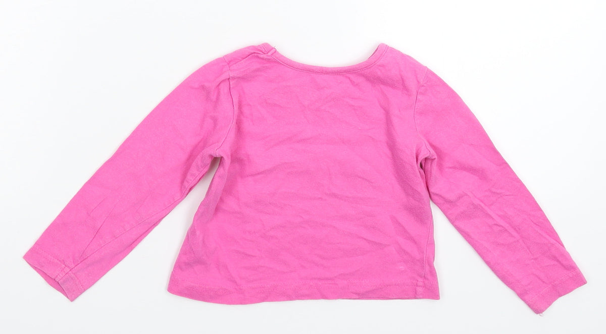 Earlydays Girls Pink   Basic T-Shirt Size 12-18 Months