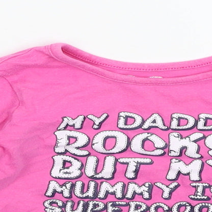 Early Days Girls Pink   Basic T-Shirt Size 12-18 Months