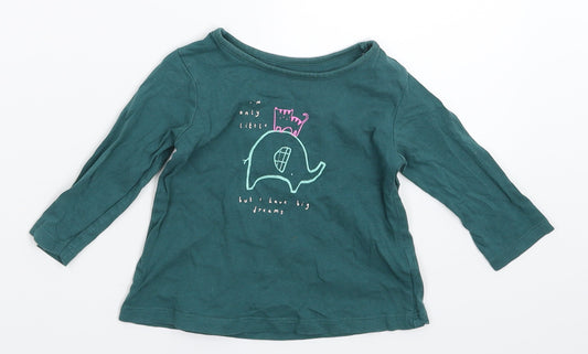 George Baby Green   Basic T-Shirt Size 6-9 Months