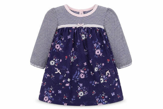 George Girls Blue Floral  T-Shirt Dress  Size 0-3 Months