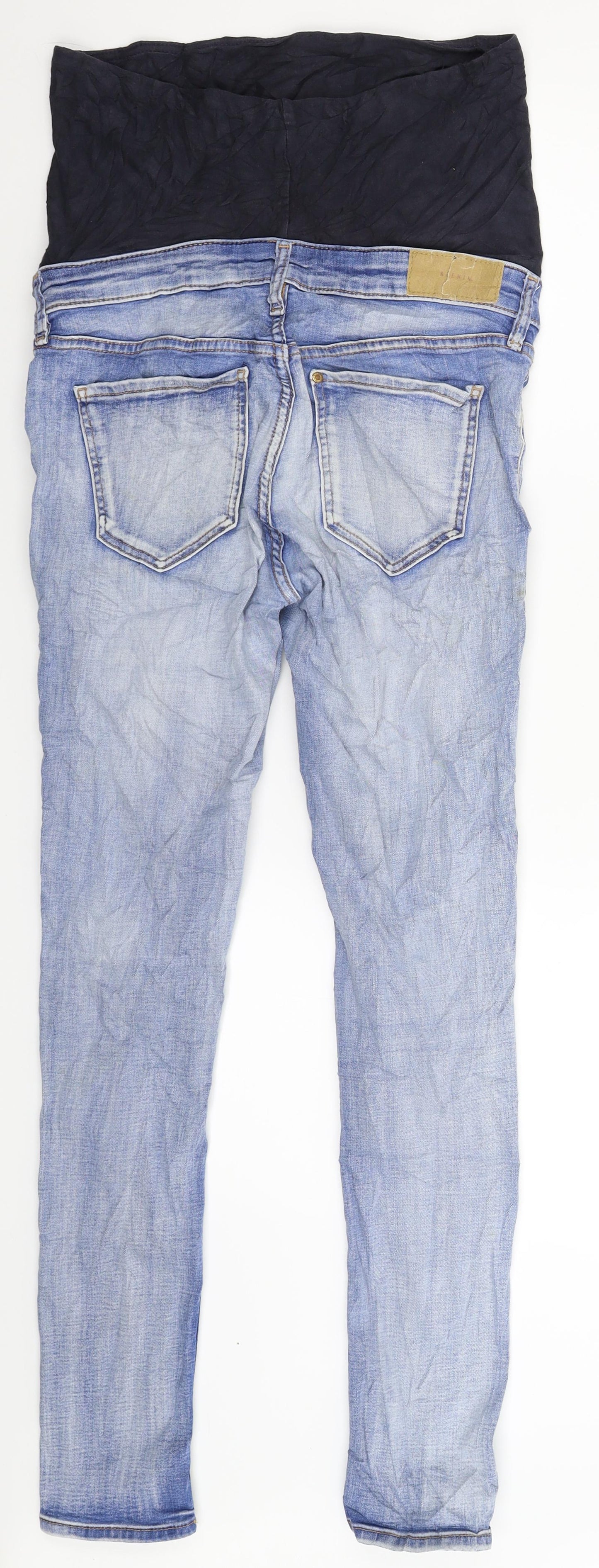 H&M Womens Blue  Denim Skinny Jeans Size 10 L29 in