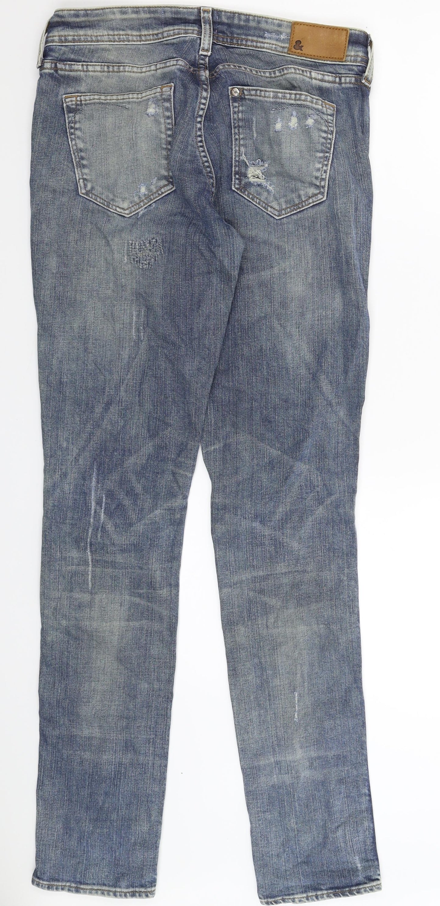 H&M Womens Blue  Denim Skinny Jeans Size 27 in L33 in