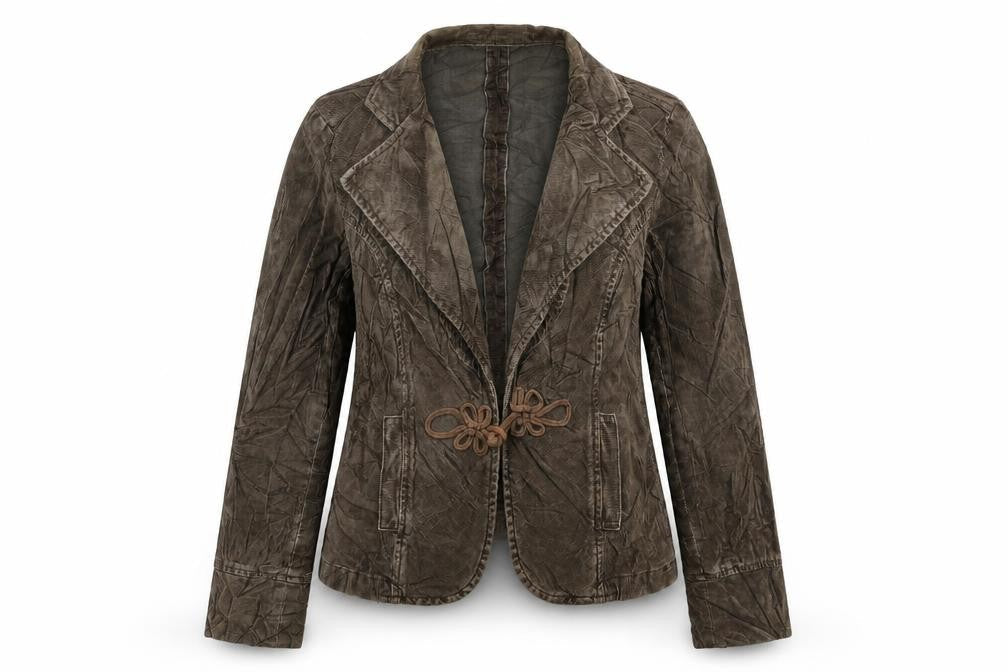 Per Una Womens Grey  Corduroy Jacket Blazer Size 14