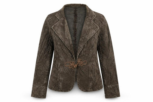 Per Una Womens Grey  Corduroy Jacket Blazer Size 14
