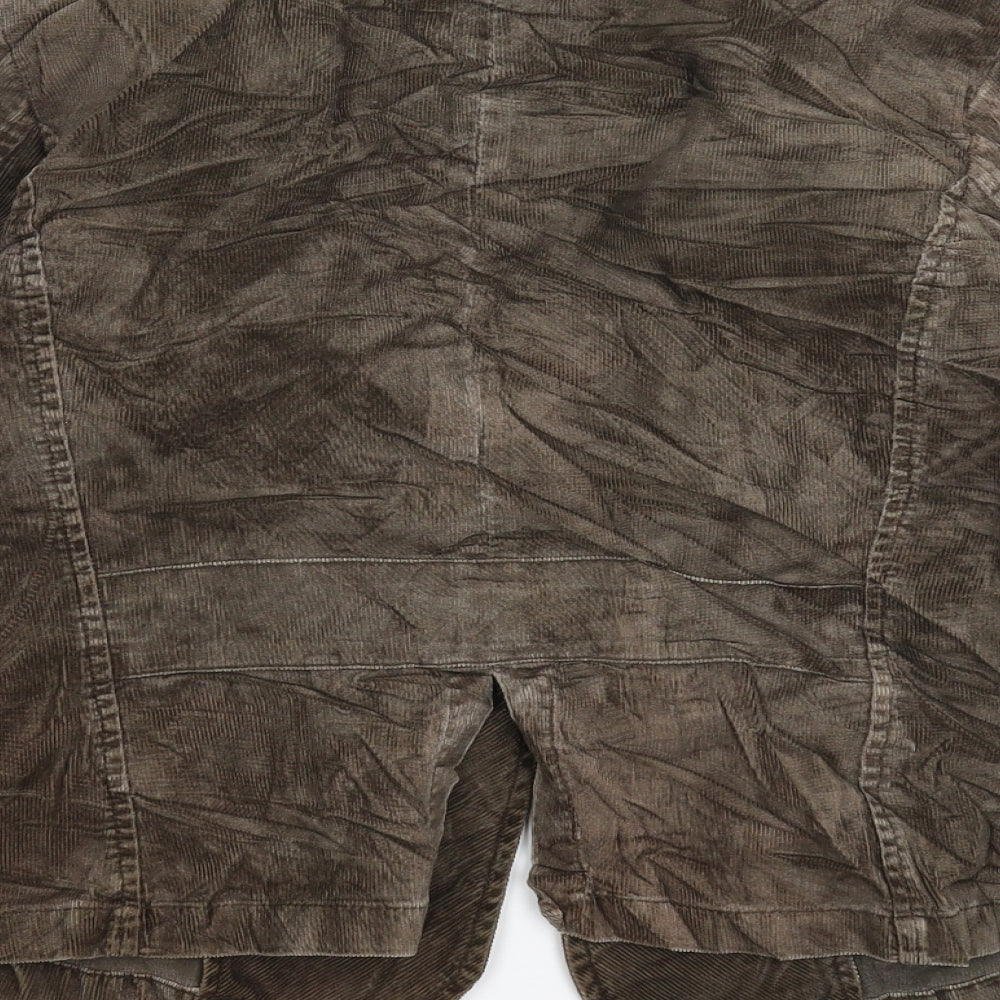 Per Una Womens Grey  Corduroy Jacket Blazer Size 14