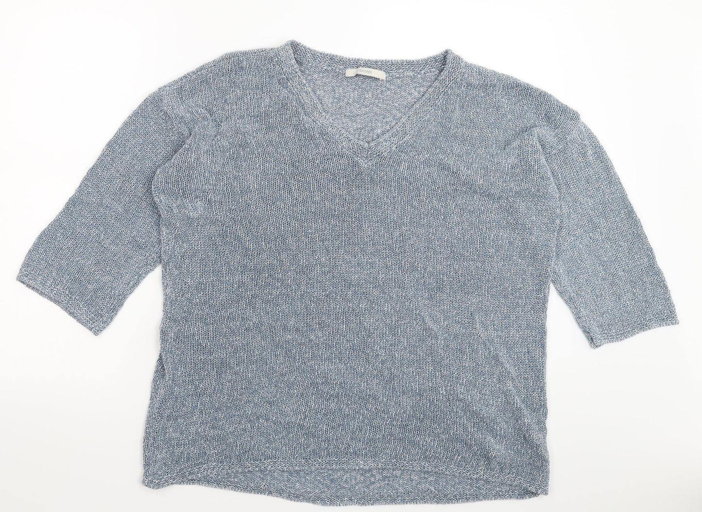 George Womens Blue  Knit Pullover Jumper Size 16