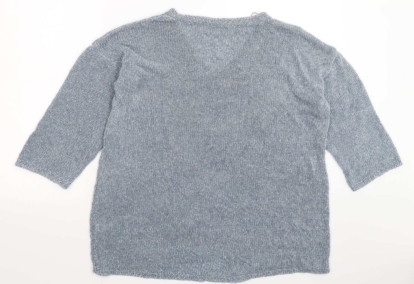 George Womens Blue  Knit Pullover Jumper Size 16
