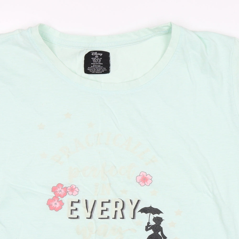 Love to Lounge Womens Green   Basic T-Shirt Size M  - Mary Poppins