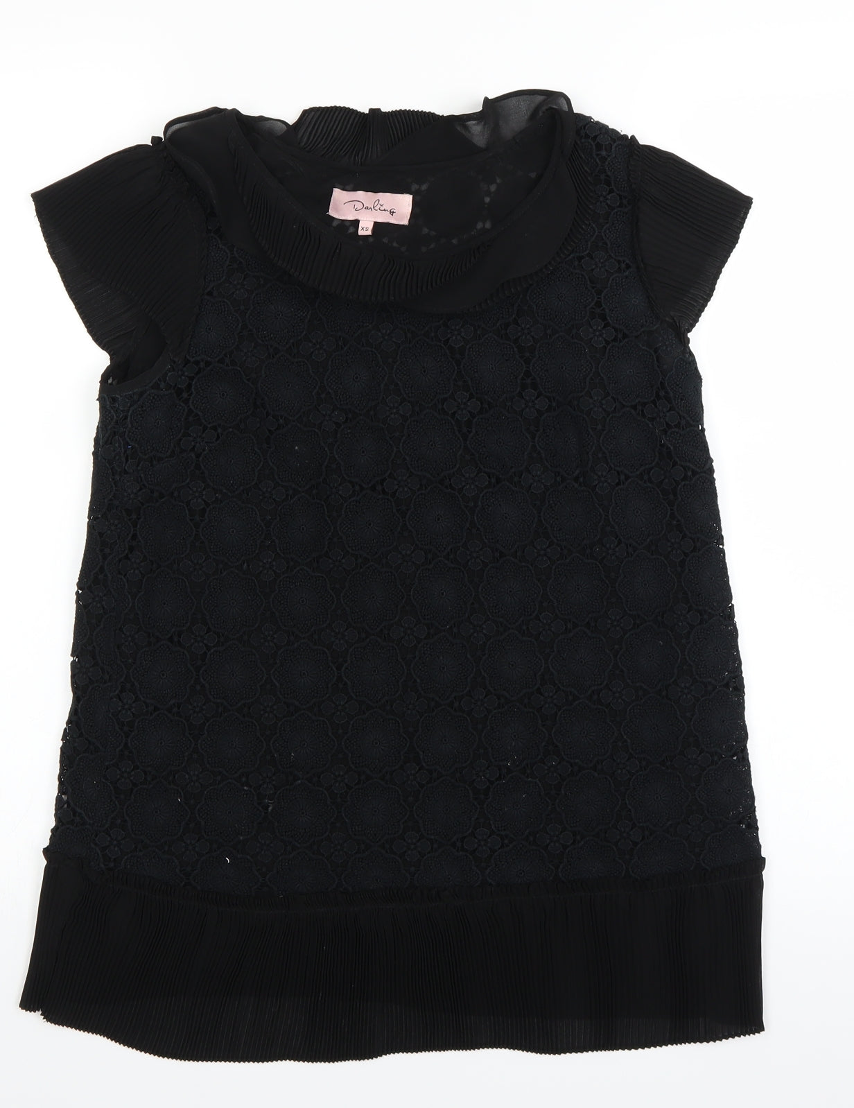 Darling Womens Black   Basic Blouse Size XS