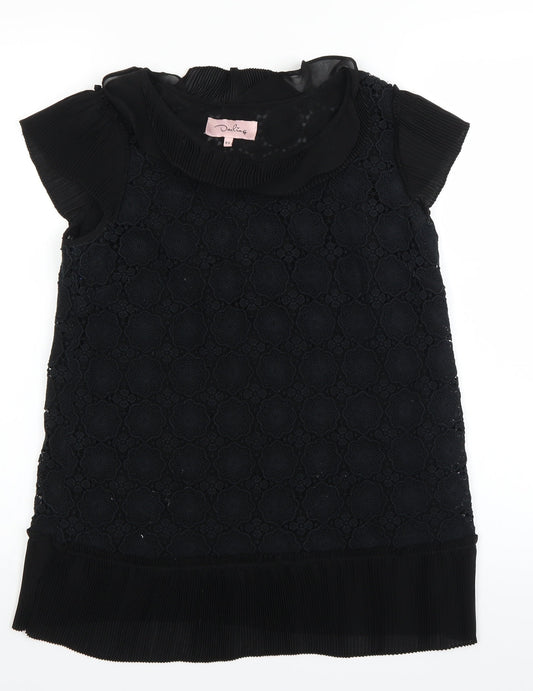 Darling Womens Black   Basic Blouse Size XS