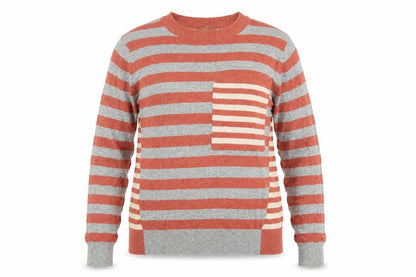 Next Womens Red Striped  Full Zip Jumper Size 6