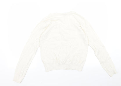 Preloved H&M Womens Beige   Pullover Jumper Size S - Back