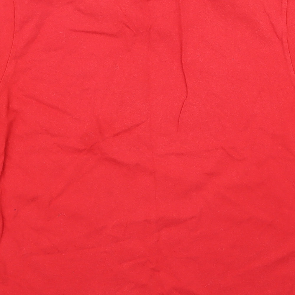 George Boys Red   Basic T-Shirt Size 12 Years