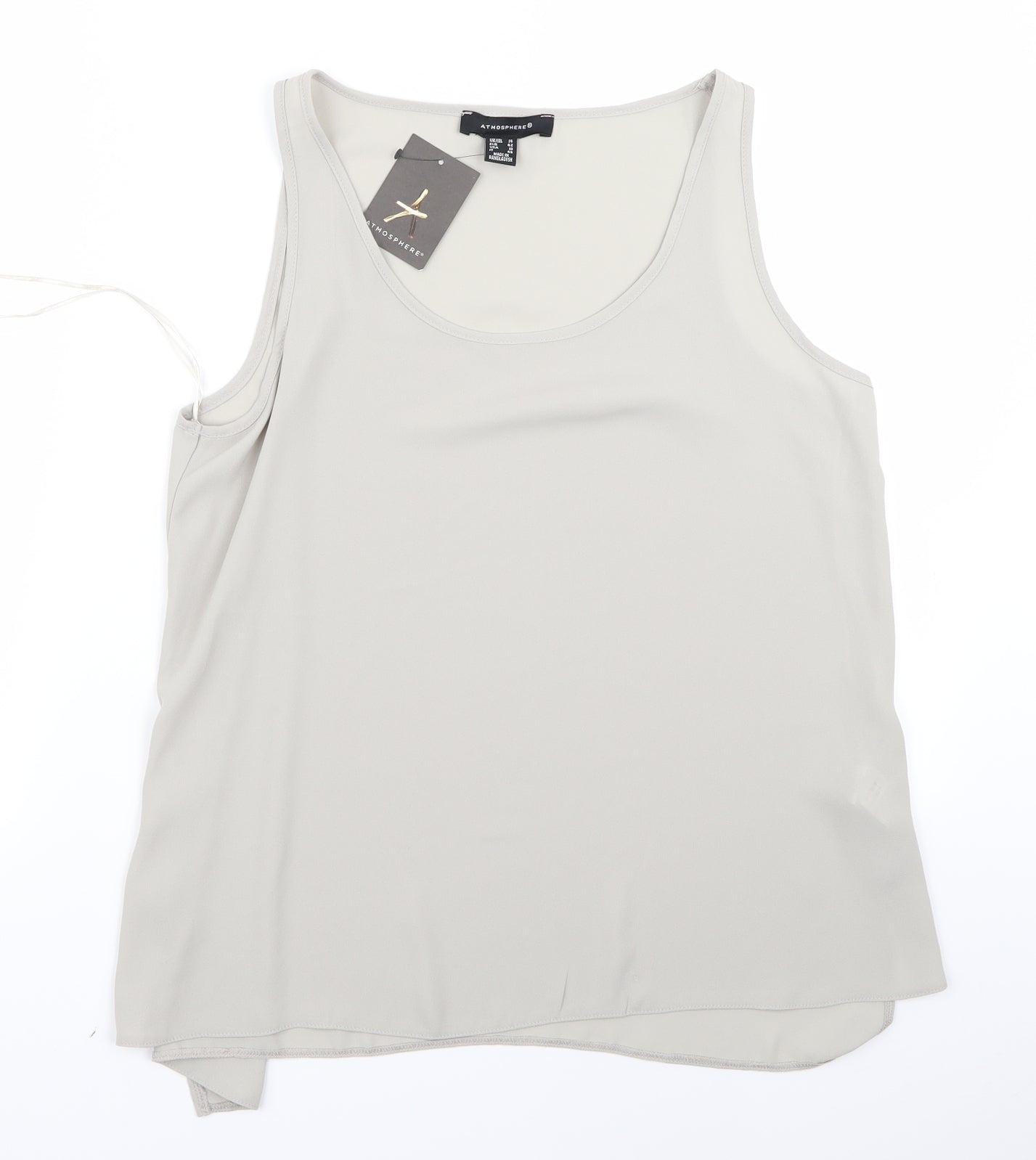 Atmosphere Womens Beige   Basic Button-Up Size 16