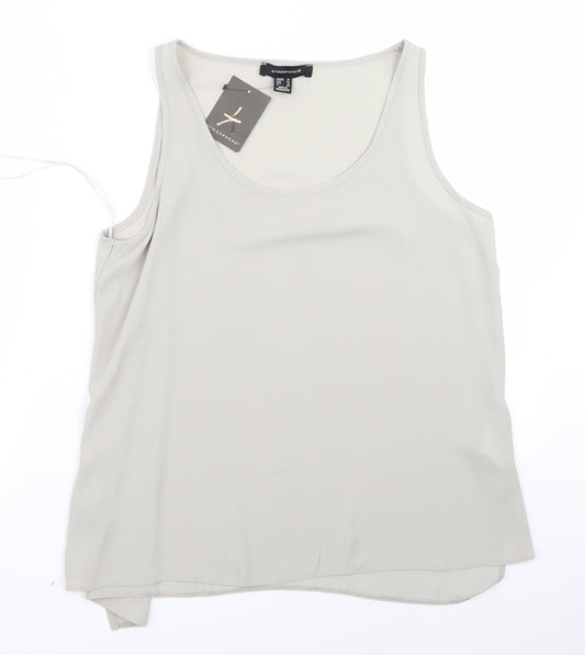 Atmosphere Womens Beige   Basic Button-Up Size 16