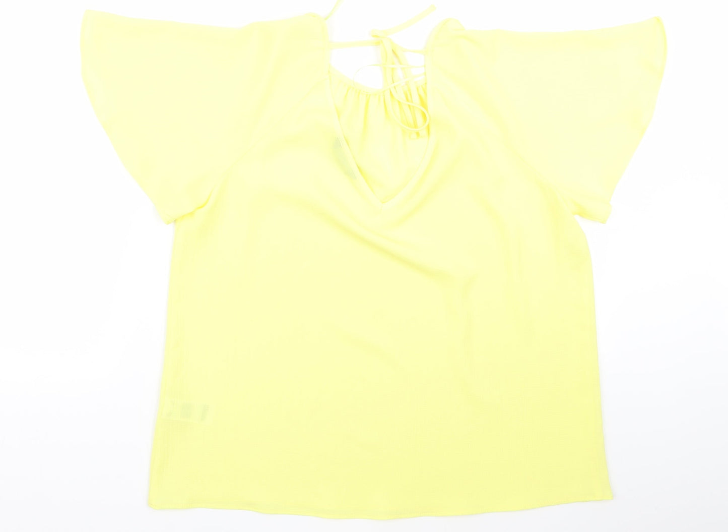 F&F Womens Yellow   Basic T-Shirt Size 14