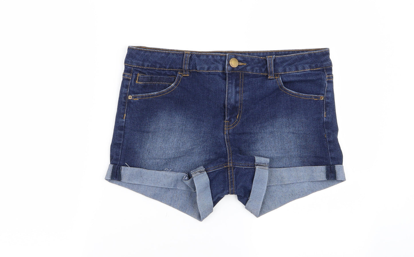 Preworn Womens Blue   Hot Pants Shorts Size 14