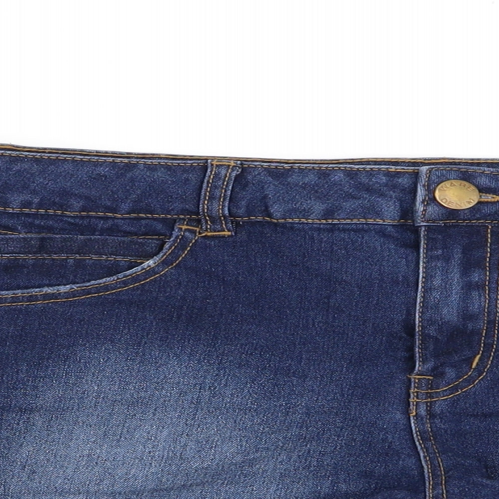 Preworn Womens Blue   Hot Pants Shorts Size 14