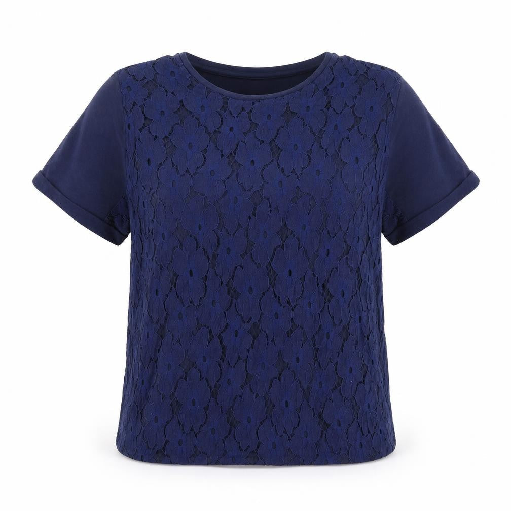 Yours Womens Blue   Basic T-Shirt Size L