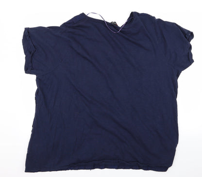 Yours Womens Blue   Basic T-Shirt Size L