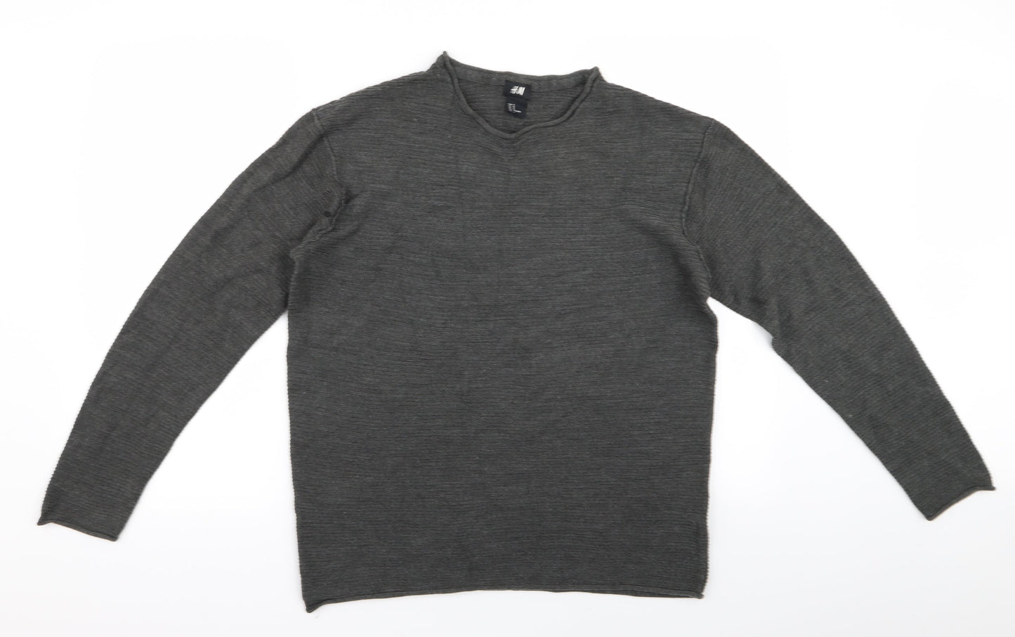 H&M Womens Grey   Pullover Jumper Size M