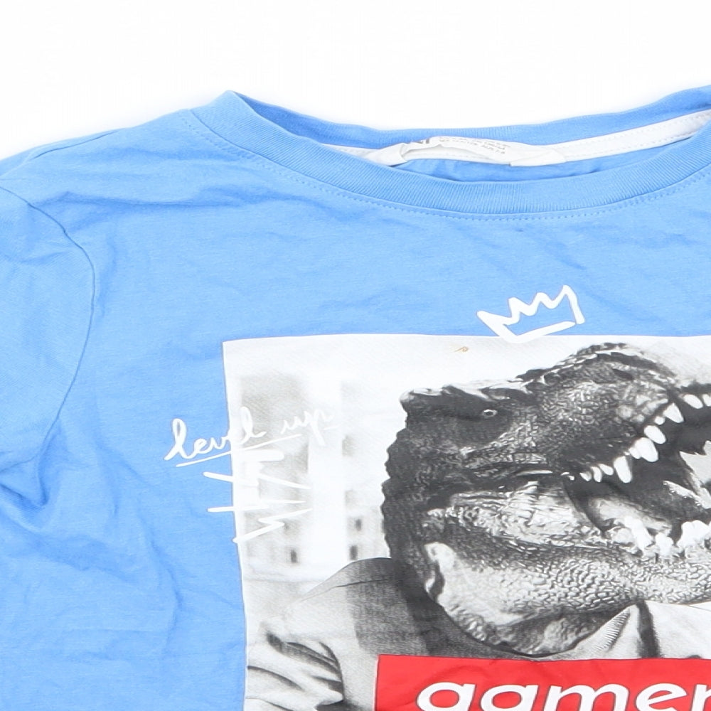 H&M Boys Blue   Basic T-Shirt Size 10 Years