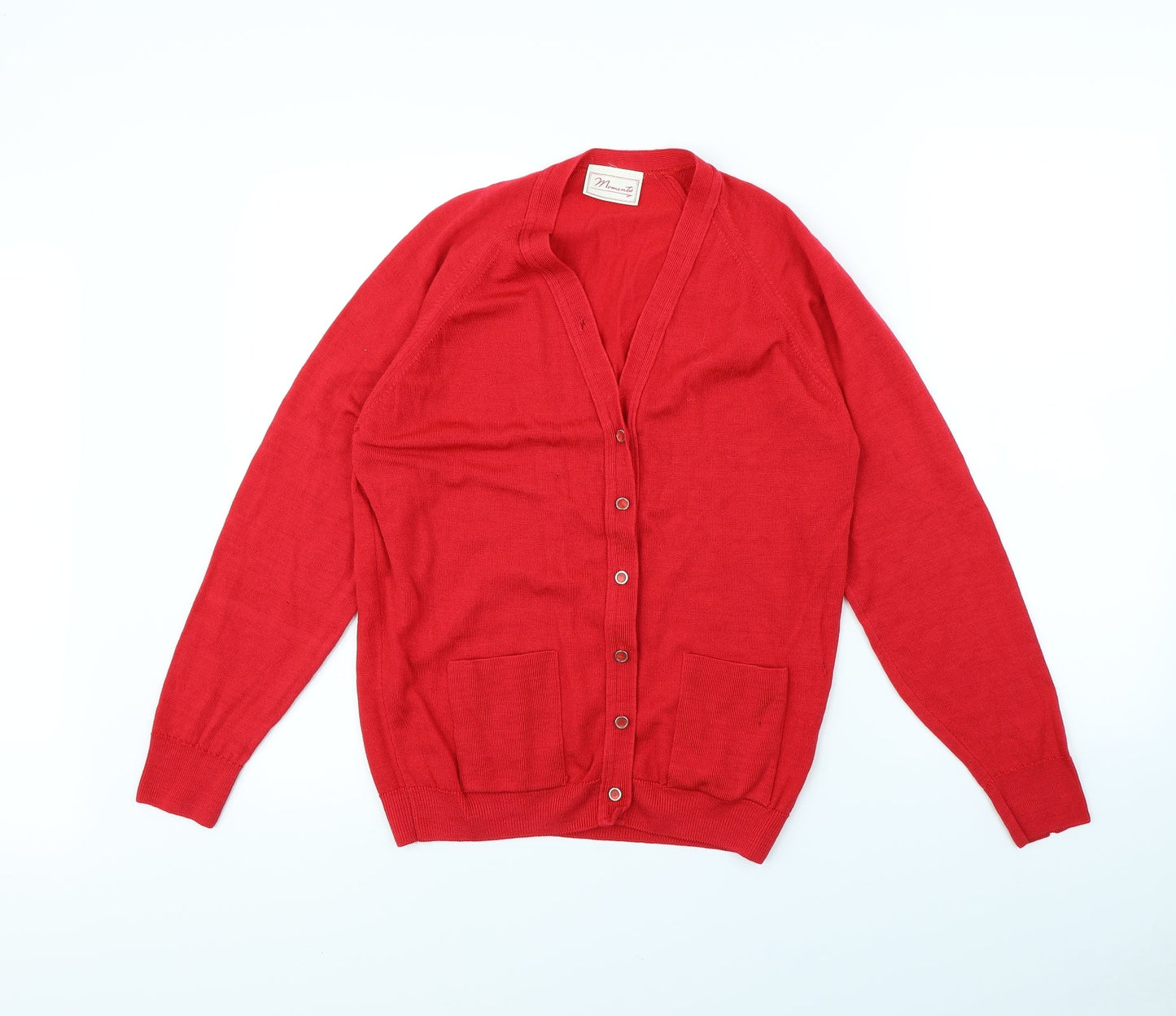 moment Womens Red   Cardigan Jumper Size 10