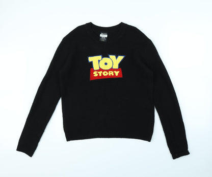 Preloved FOREVER 21 Womens Black   Pullover Jumper Size S  - Toy Story - Front