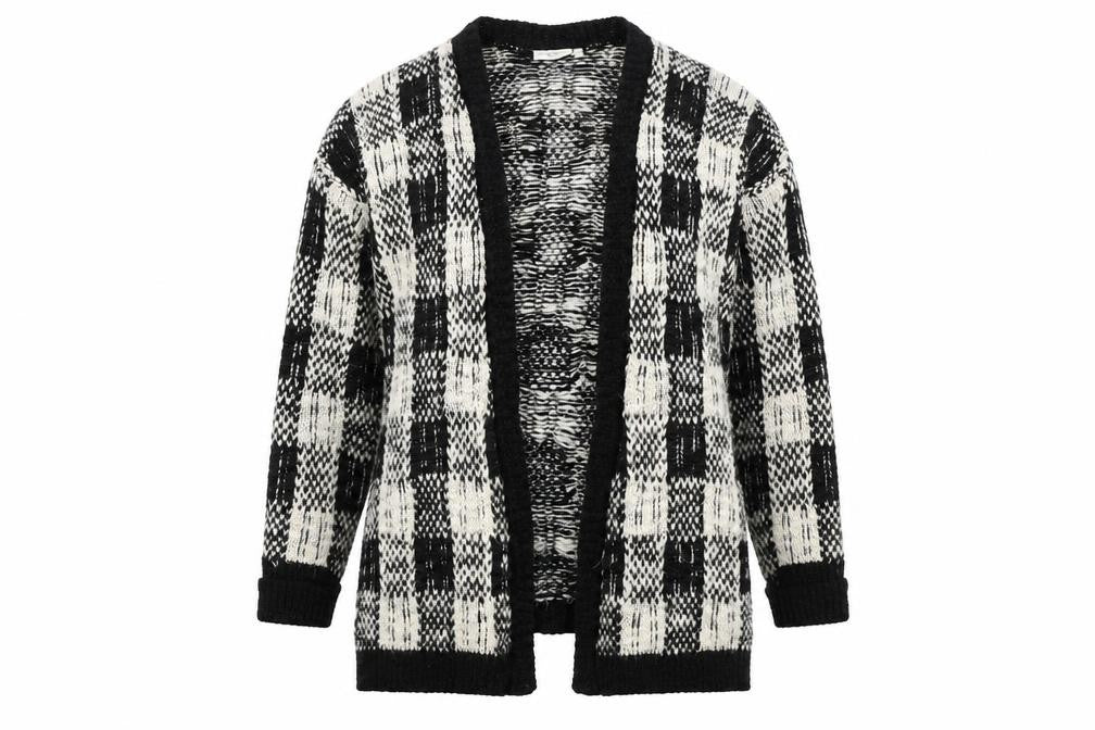 New Look Womens White Check  Jacket  Size M