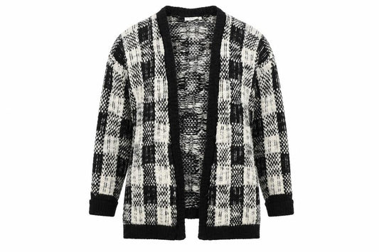 New Look Womens White Check  Jacket  Size M