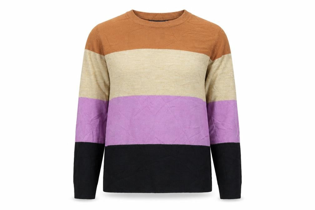 Marks & Spencer Womens Multicoloured Striped  Pullover Jumper Size 10